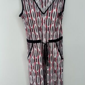Komarov Alex and Ava dress in Gray, White, red